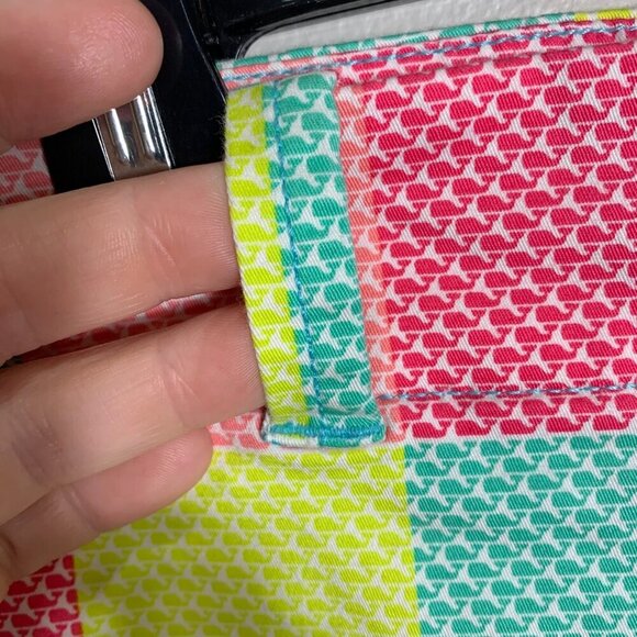 Vineyard Vines Whale Patchwork Every Day Shorts Womens Multicolor Stretch Size 6 - Picture 5 of 12